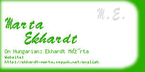 marta ekhardt business card